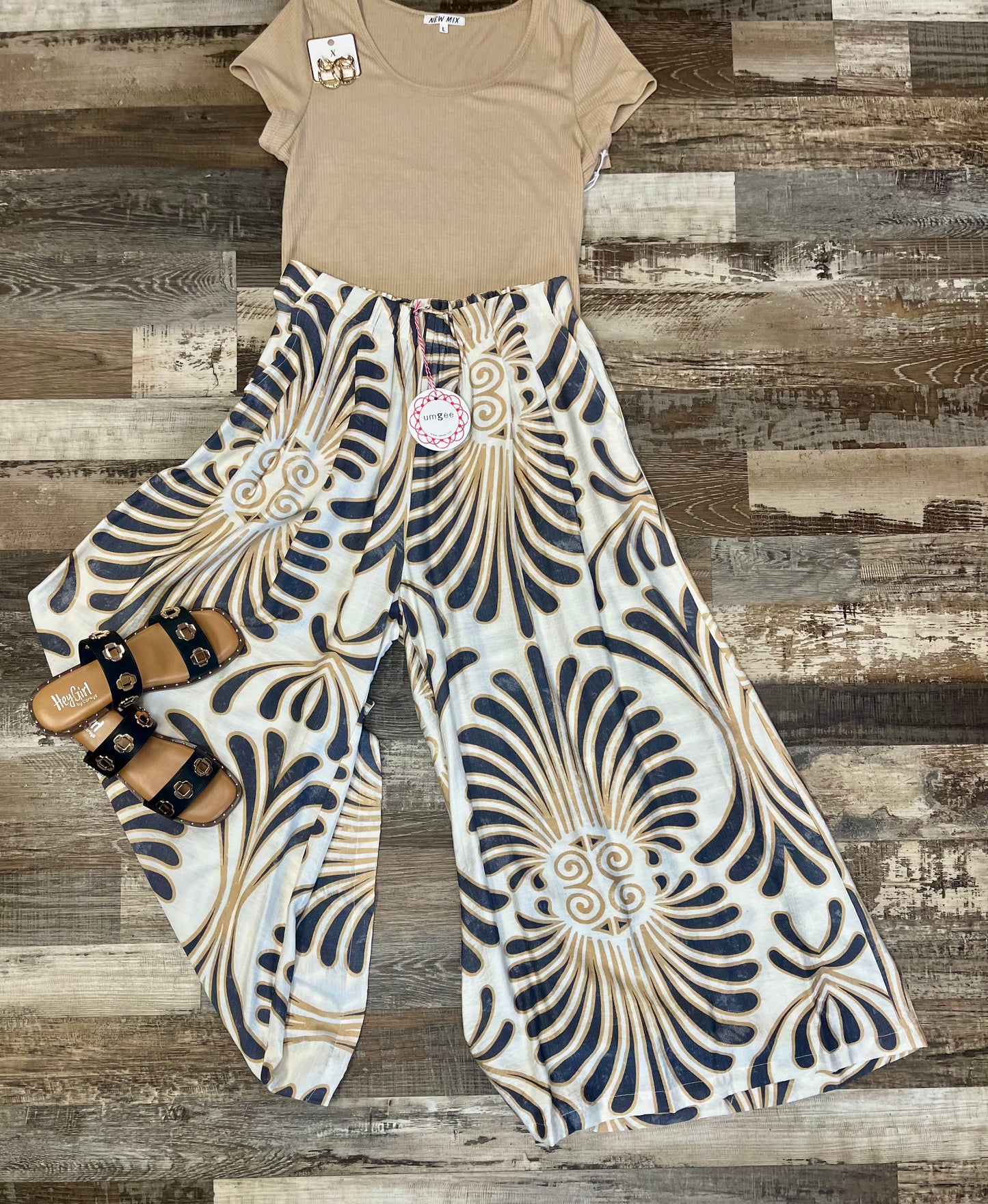 Feather Print Pant
