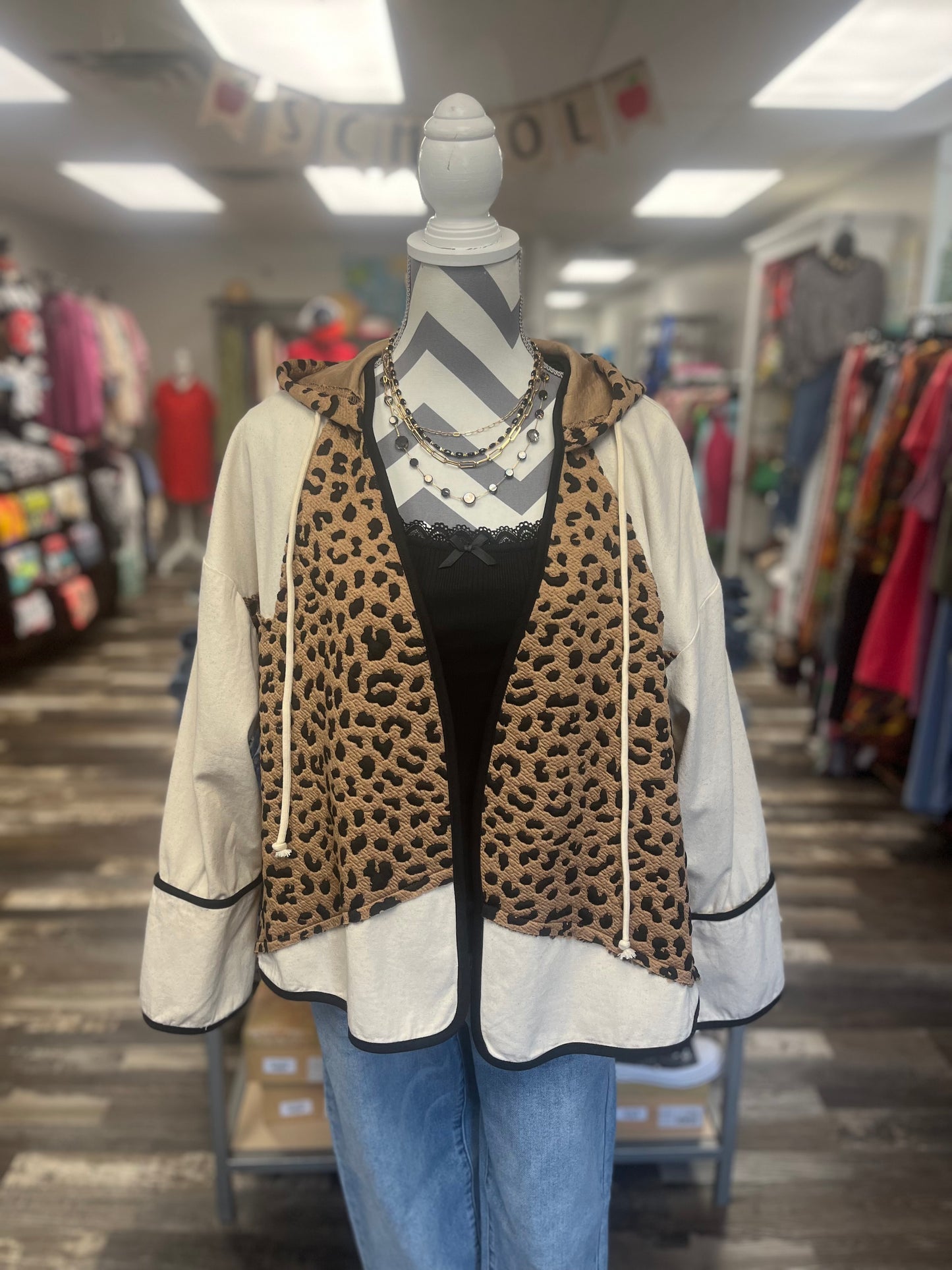 Leopard Mix Jacket