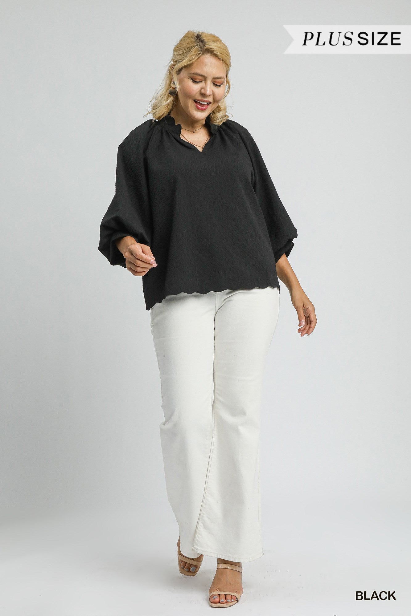 Scallop Edged Blouse