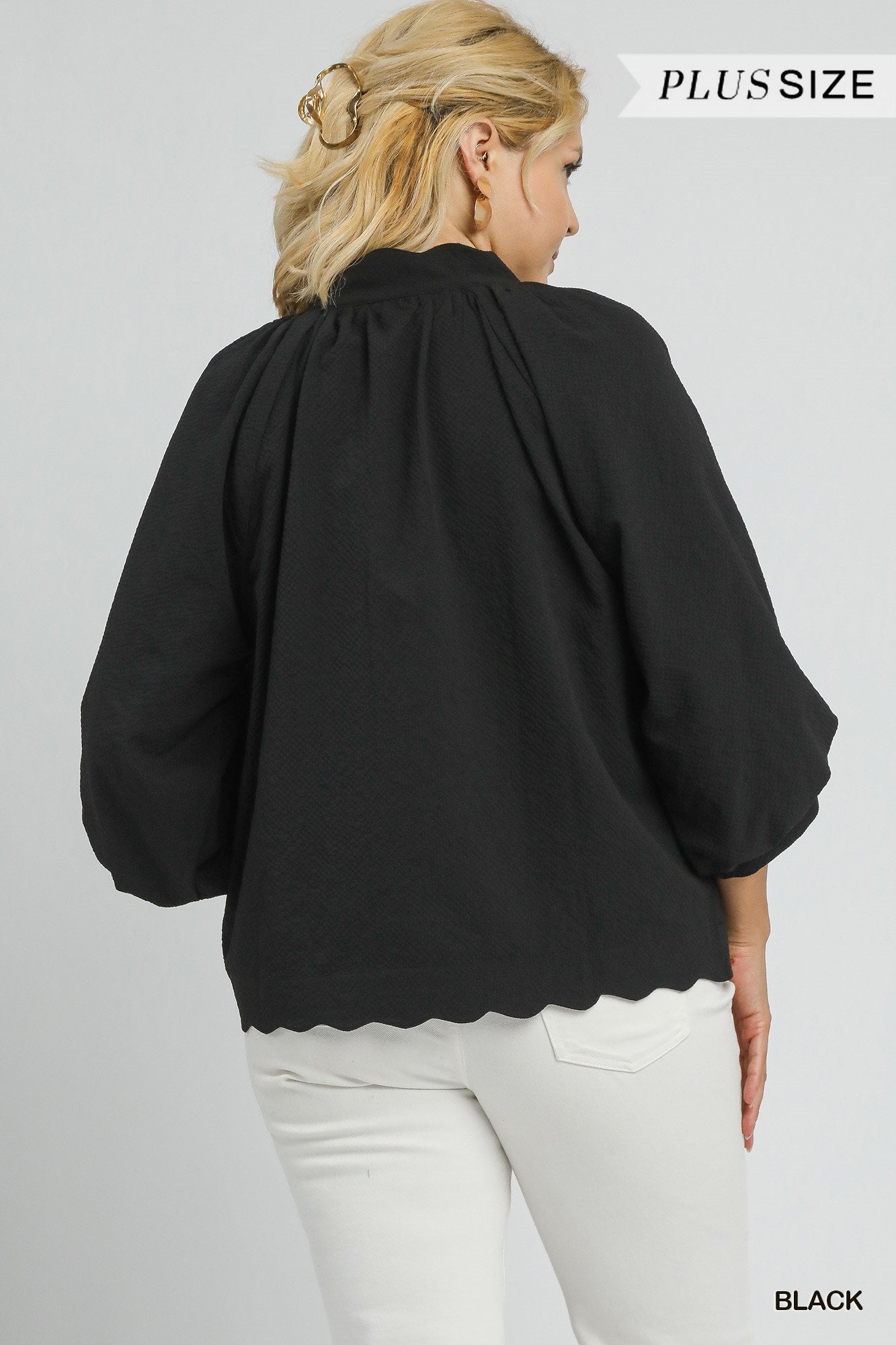 Scallop Edged Blouse