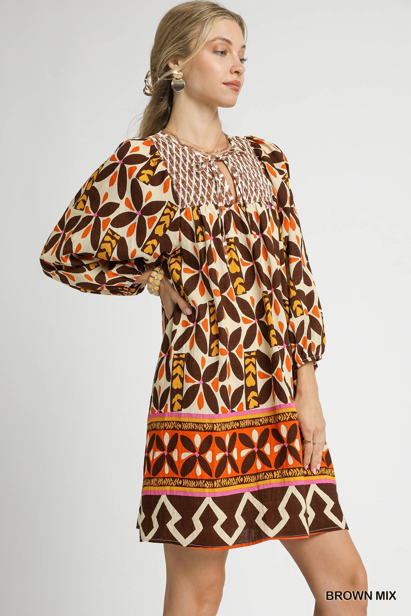 Geometric Boho Dress