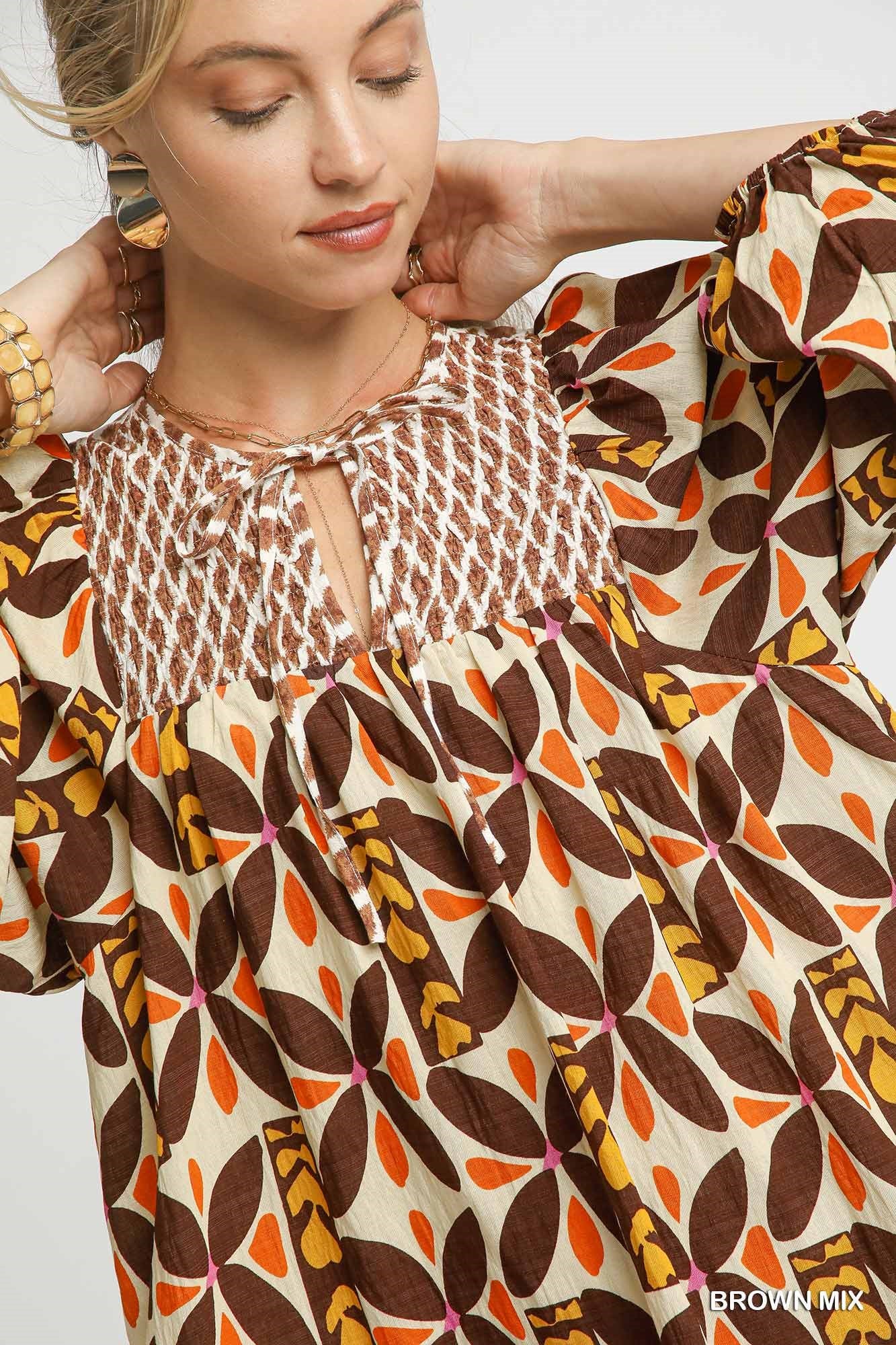Geometric Boho Dress