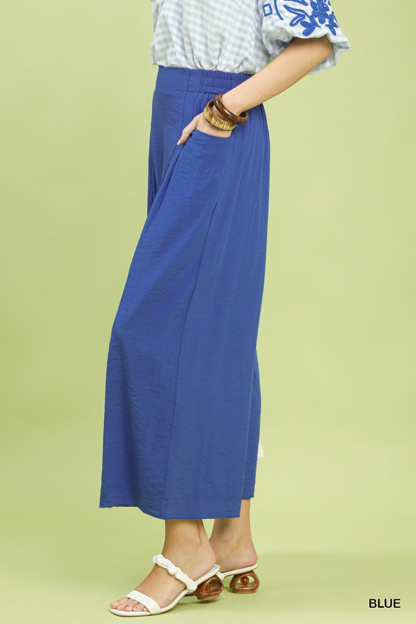 Cropped Wide Leg Pant