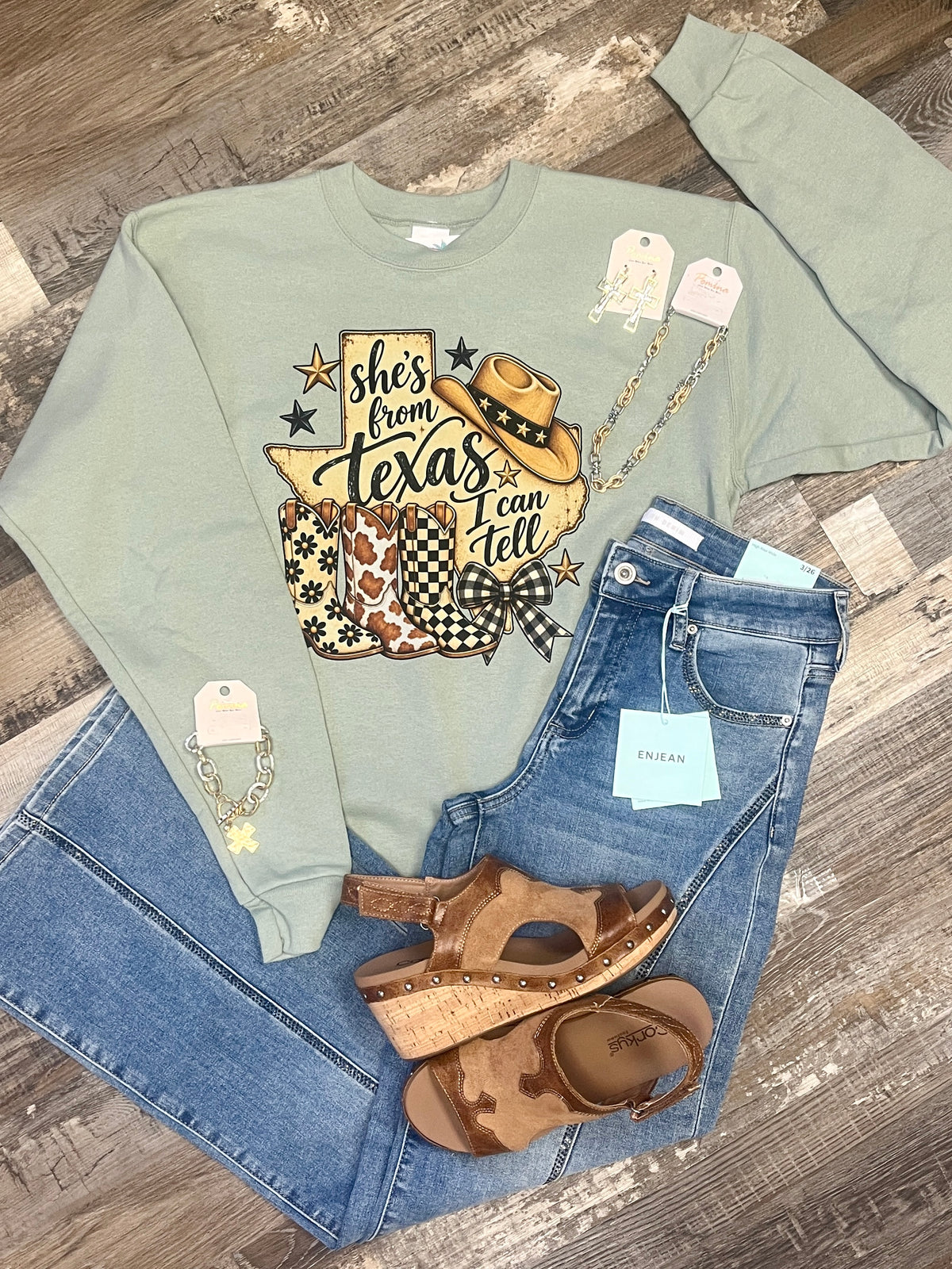 She's From Texas Sweatshirt
