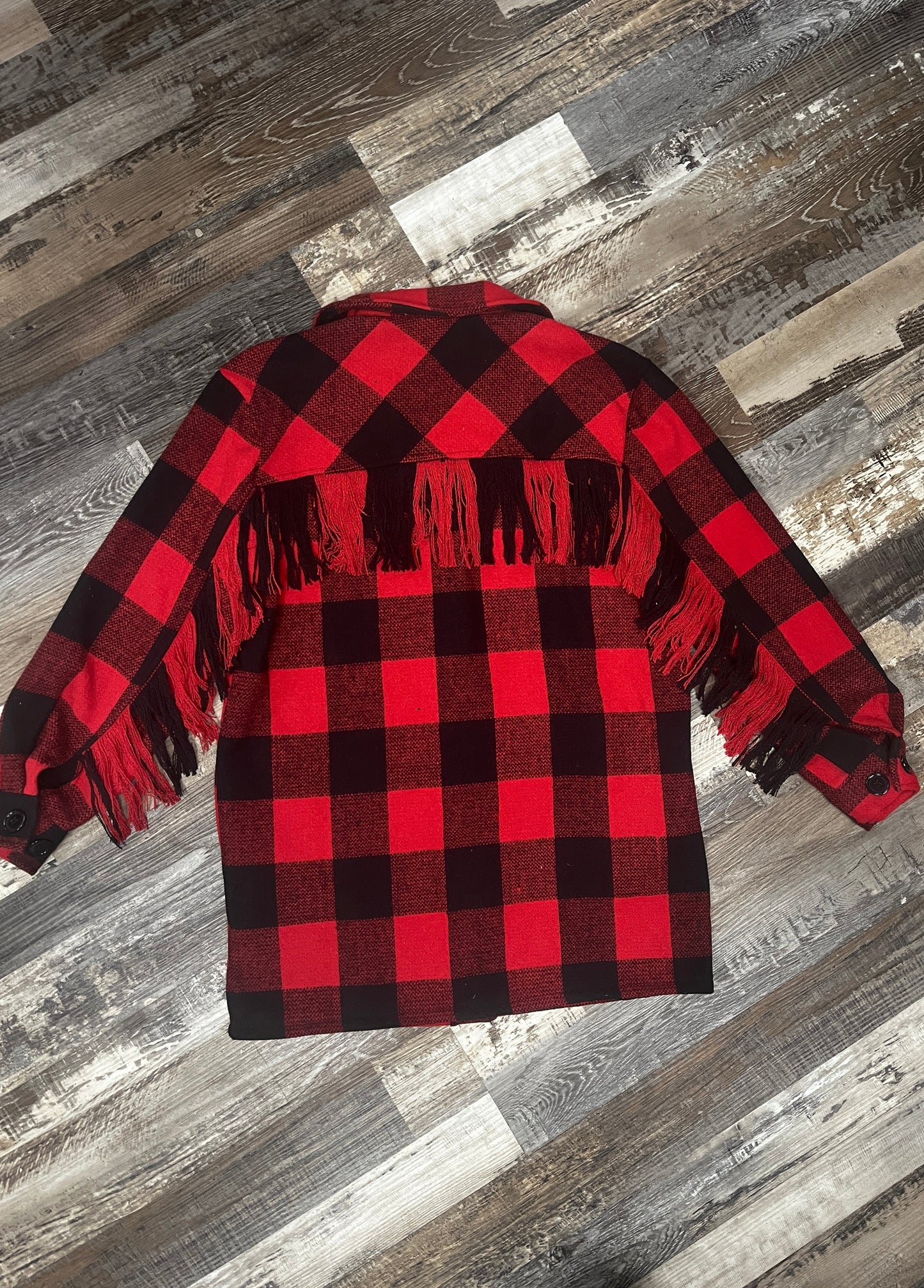 Plaid Fringed Shacket