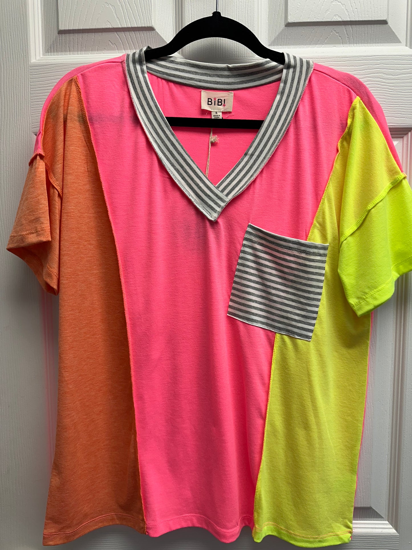 Neon & Stripes Top