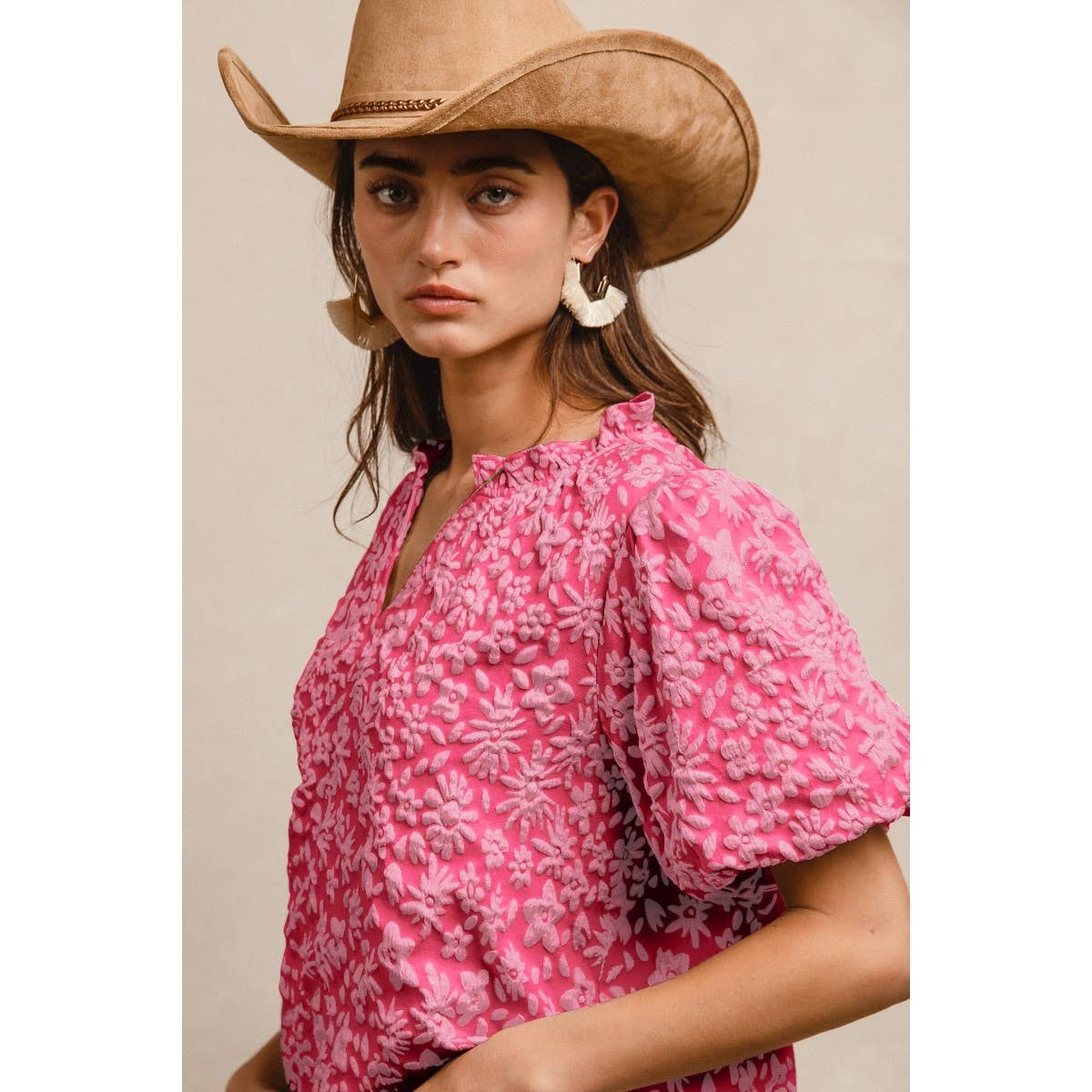 Floral Textured Top