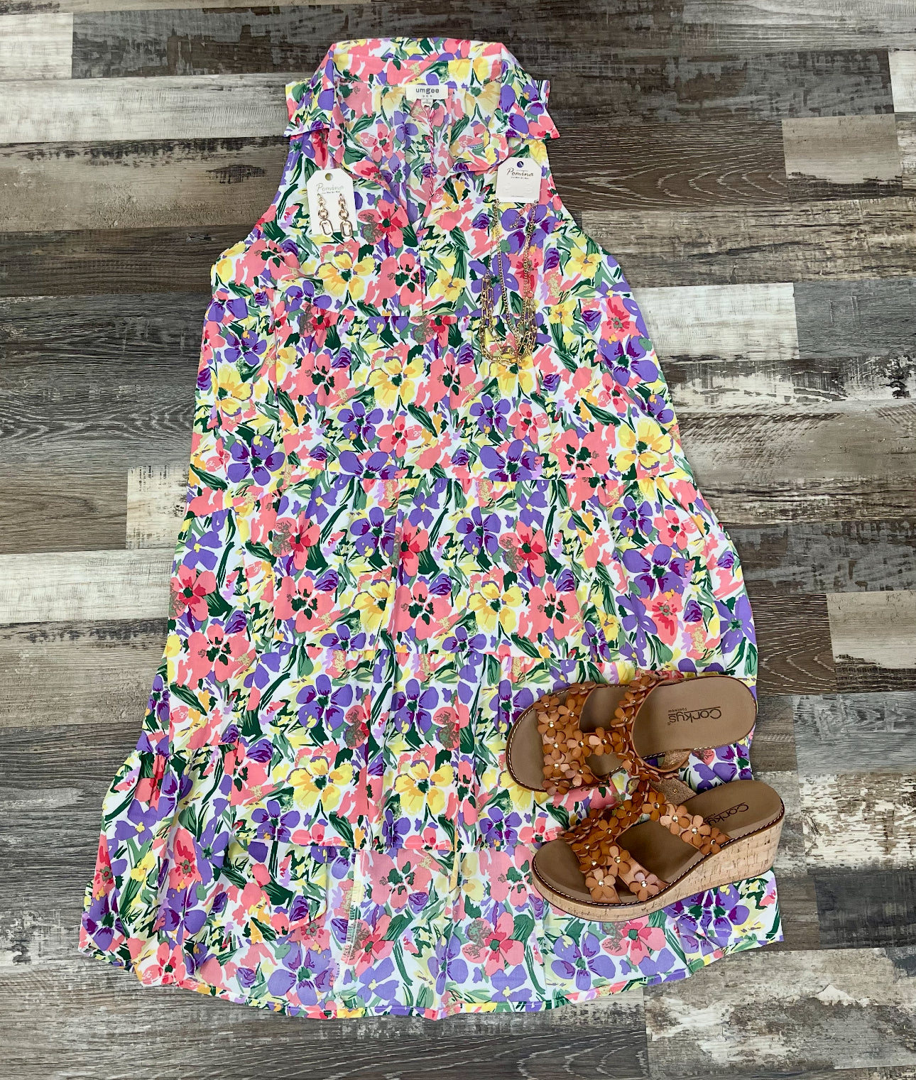 Violet Mix Midi Dress