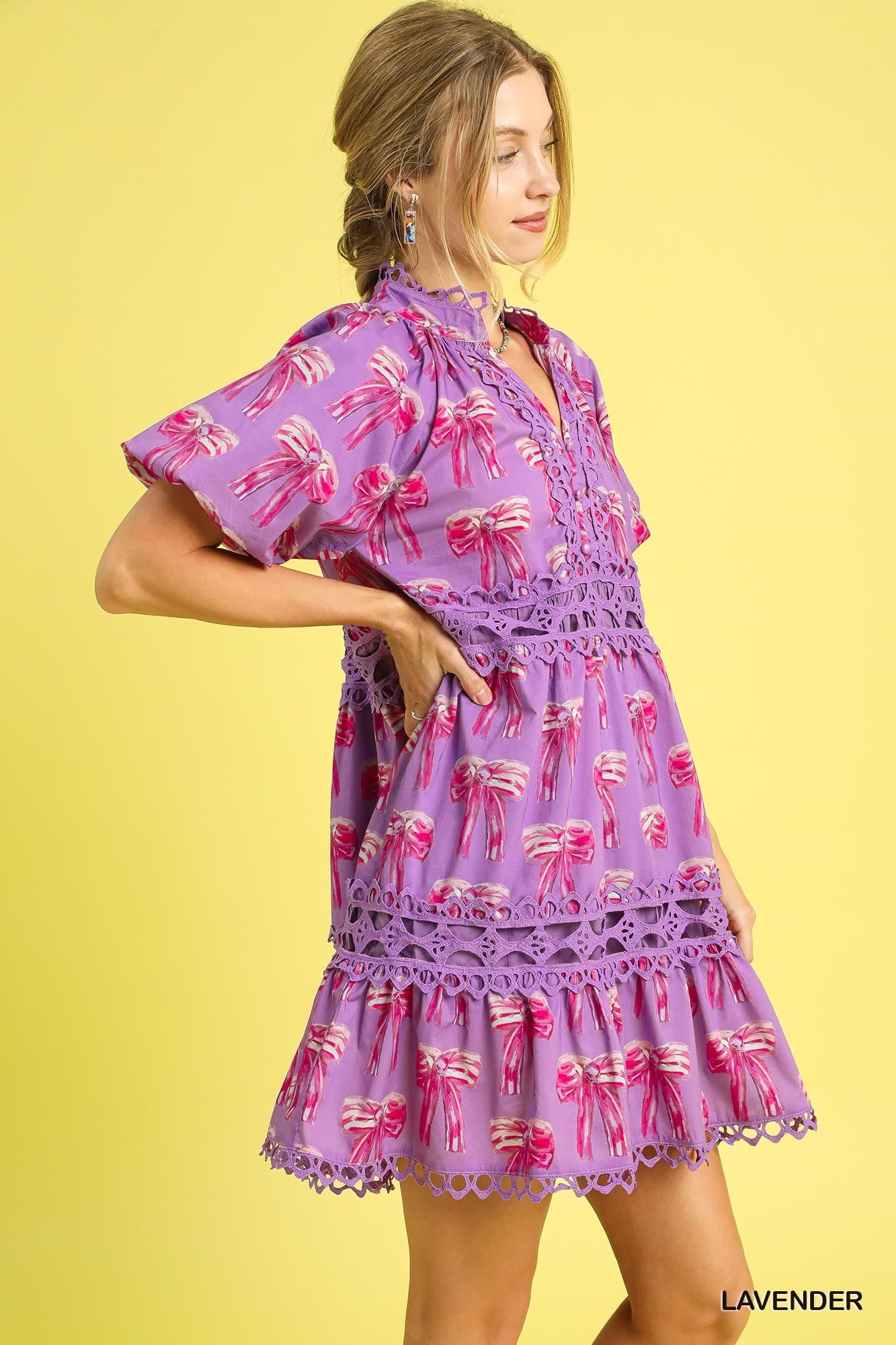 Bow Eyelet Dress