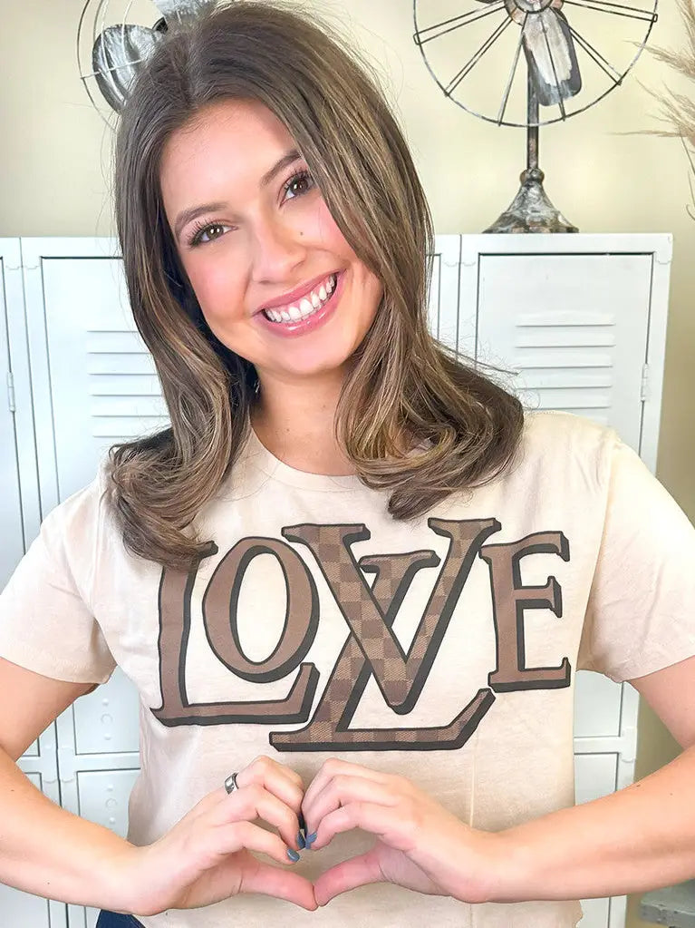 LV Love Crop Tee