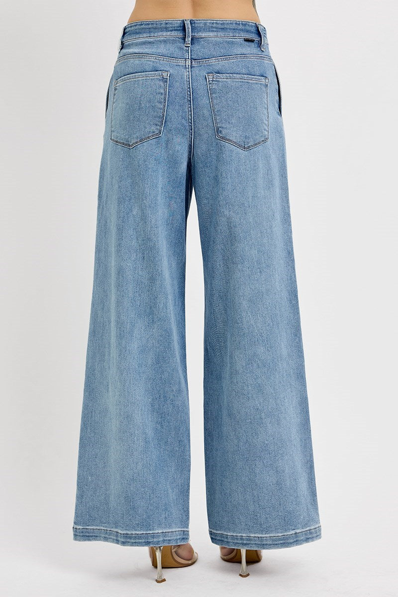 Risen Pleated Trouser Jeans