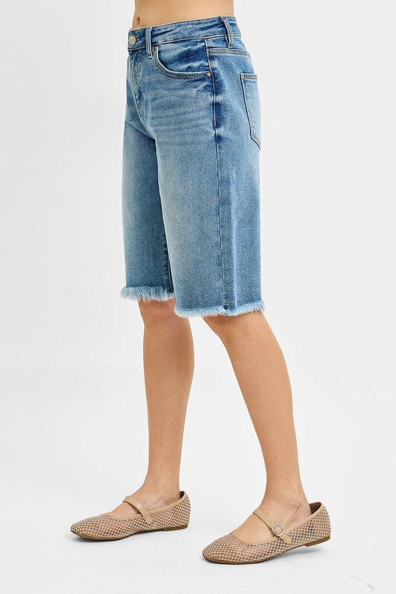 Risen Frayed Bermudas
