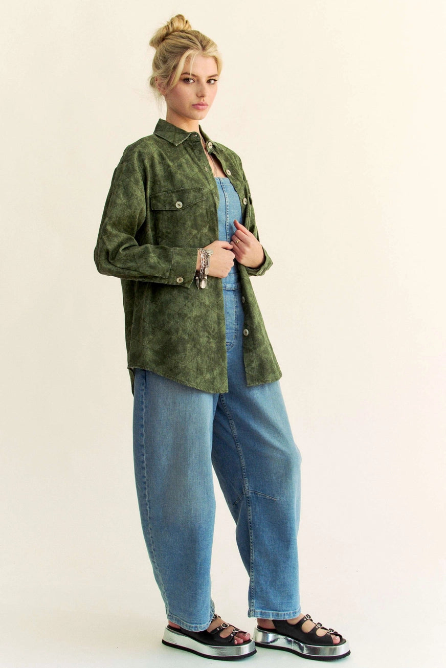 Army Green Shacket