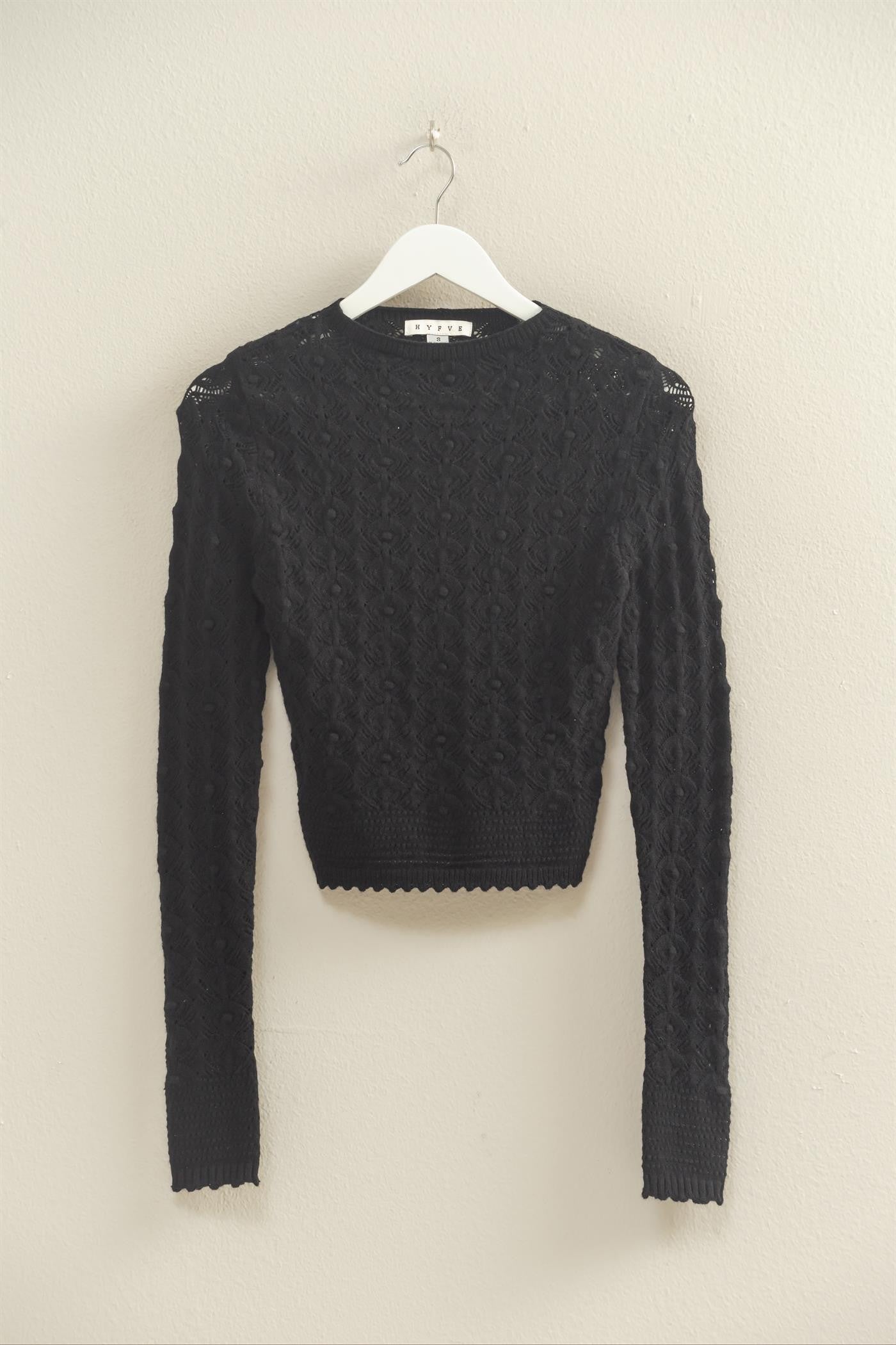 Pointelle Knit Sweater