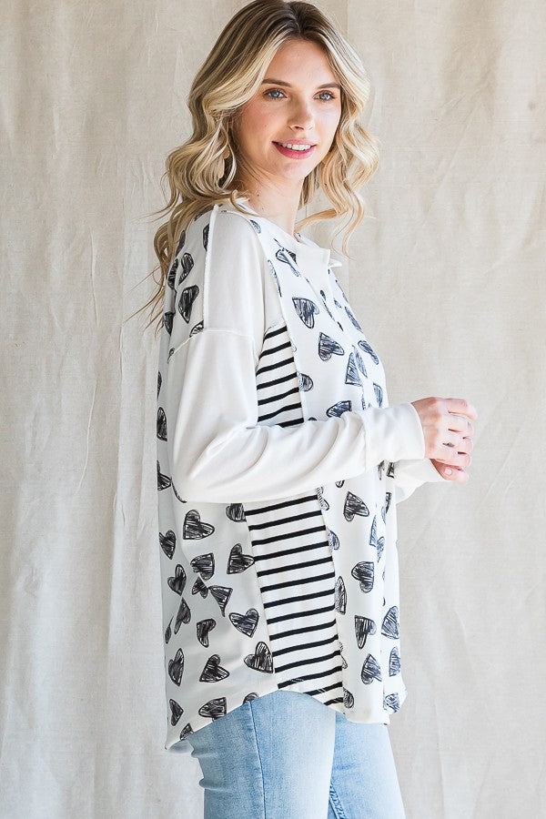 Hearts & Stripes Top