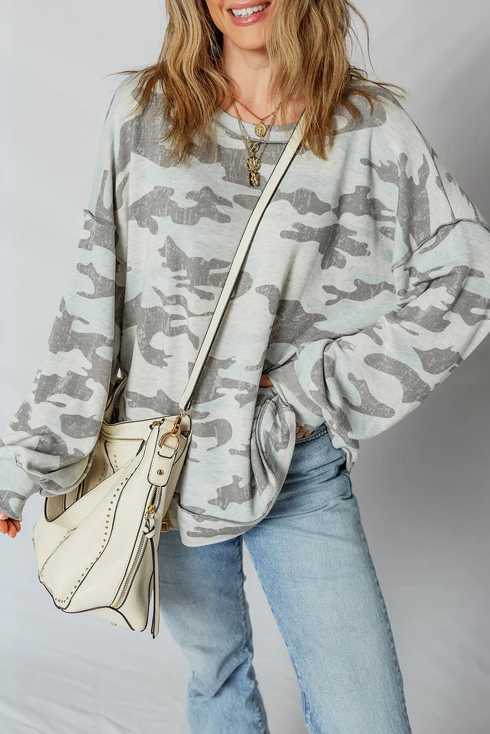 Retro Camo Sweatshirt