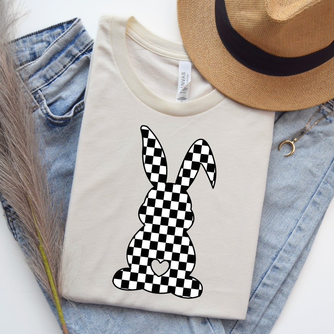 Checkered Bunny Tee
