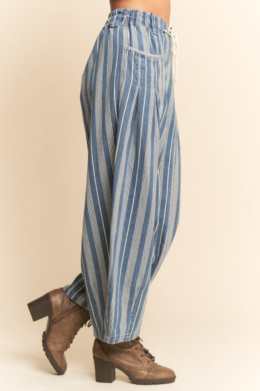 Denim Striped Pant