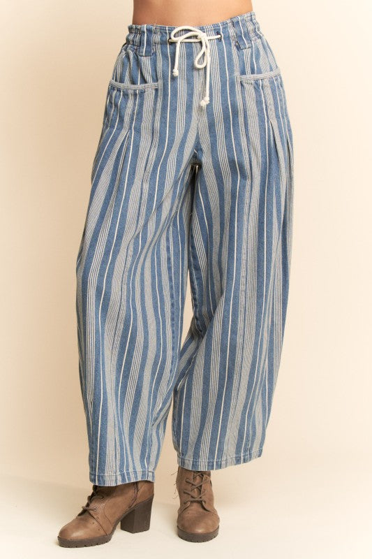Denim Striped Pant