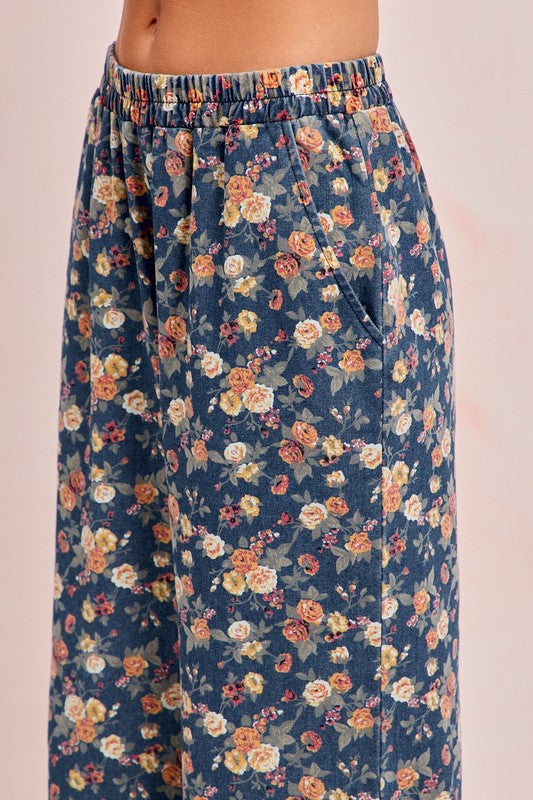 Floral Denim Pant