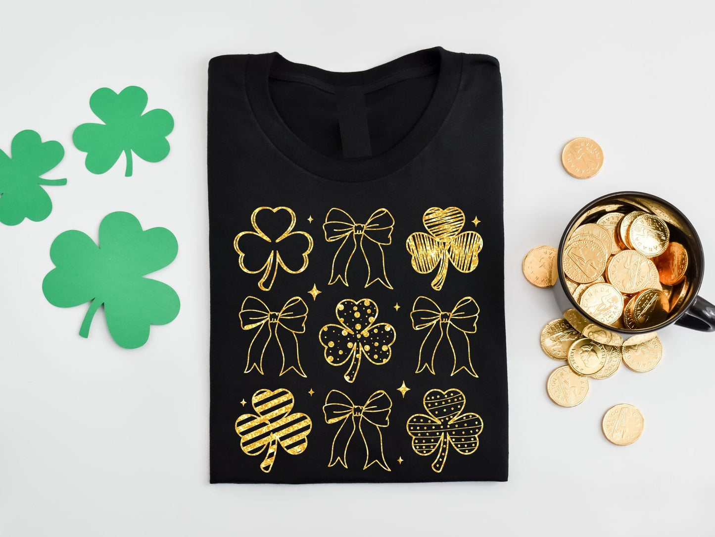 Gold Shamrock Tee