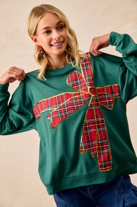 Christmas Ribbon Top