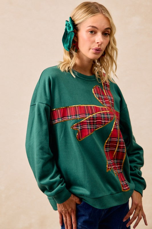 Christmas Ribbon Top