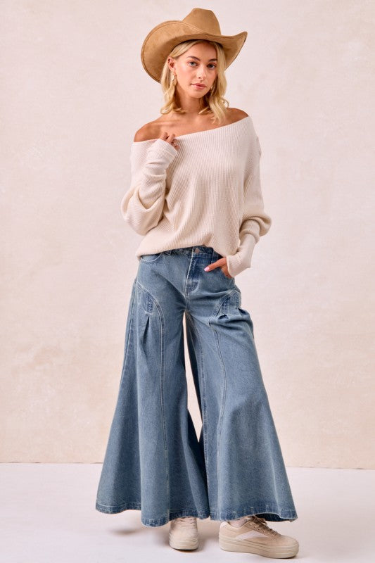 Ribbed Off the Shoulder Top