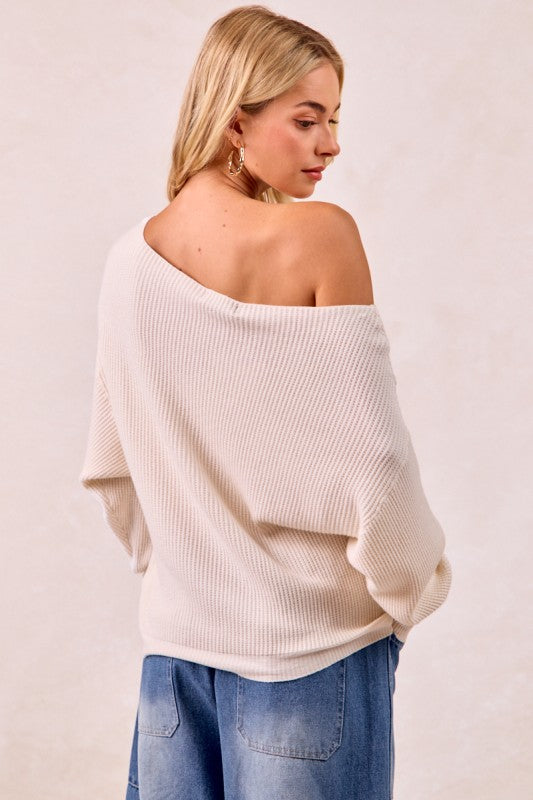 Ribbed Off the Shoulder Top