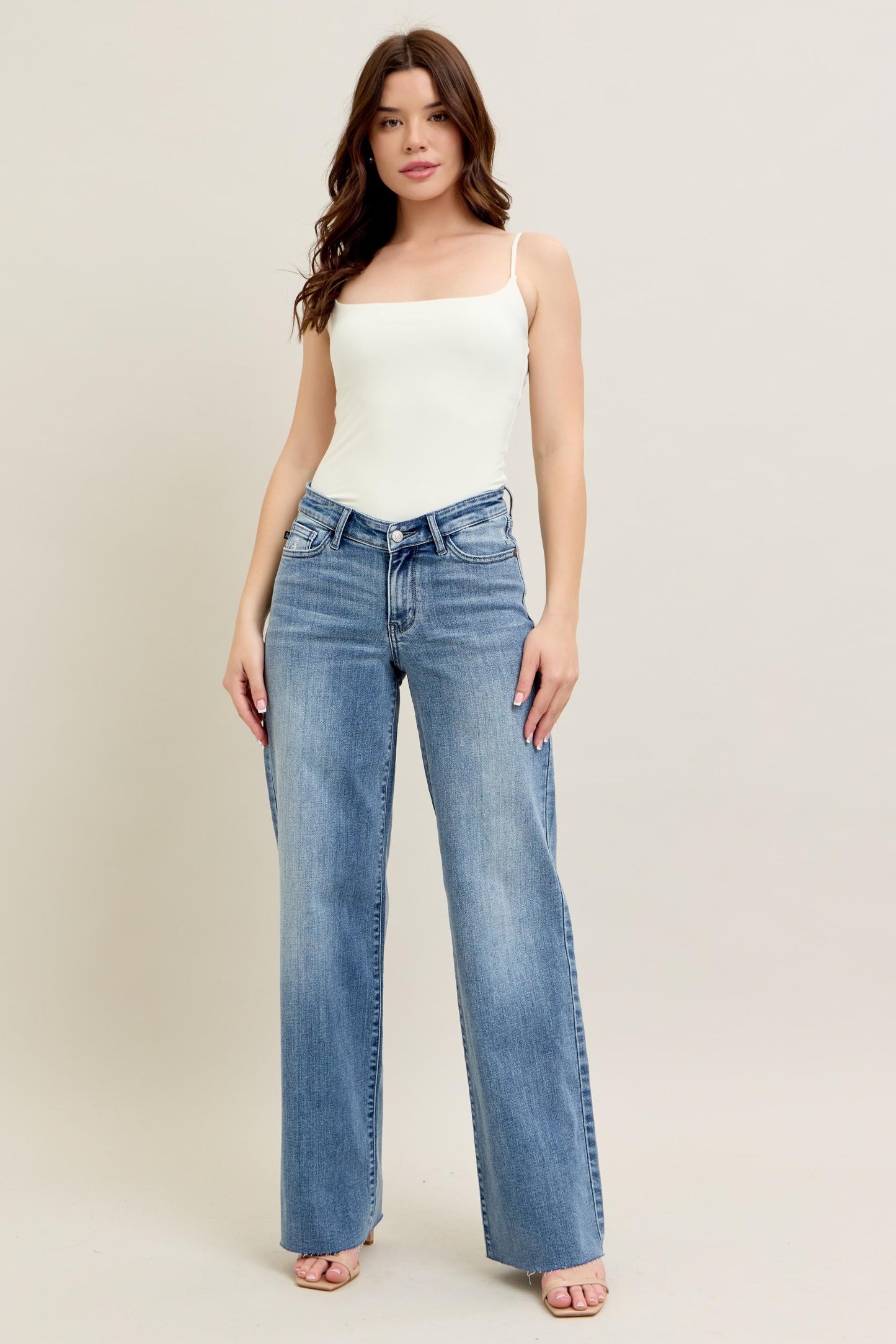 Judy Blue Baggy V Front