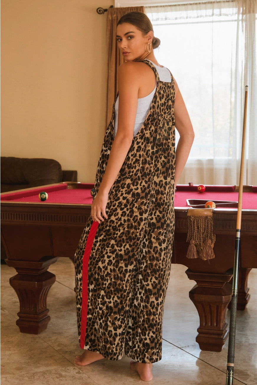 Leopard & Red Romper