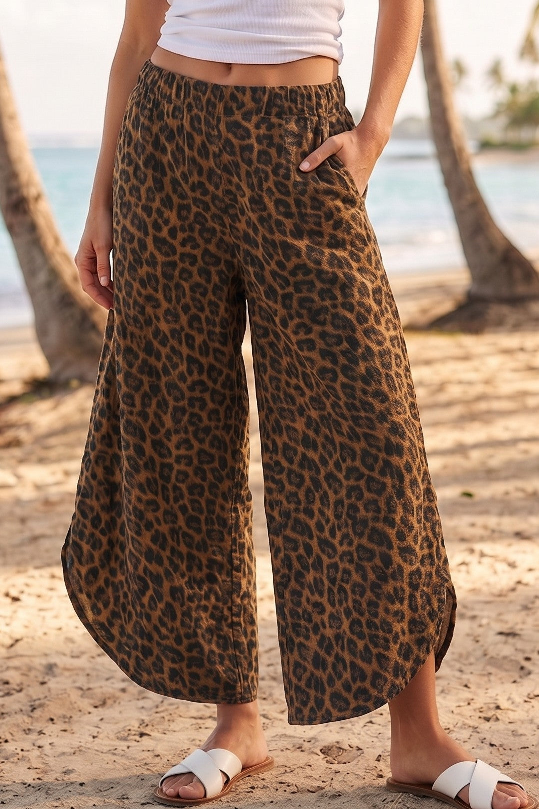 Leopard Tulip Pants