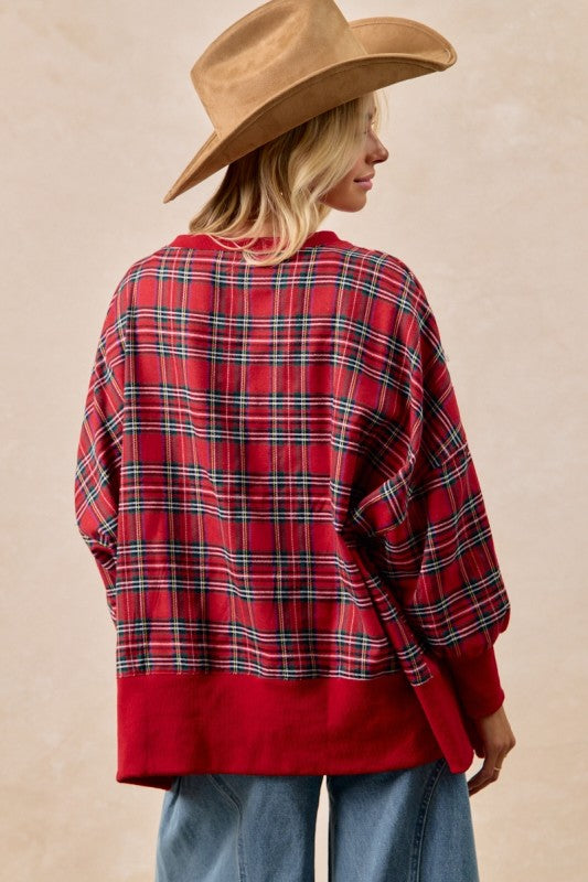 Merry Plaid Top