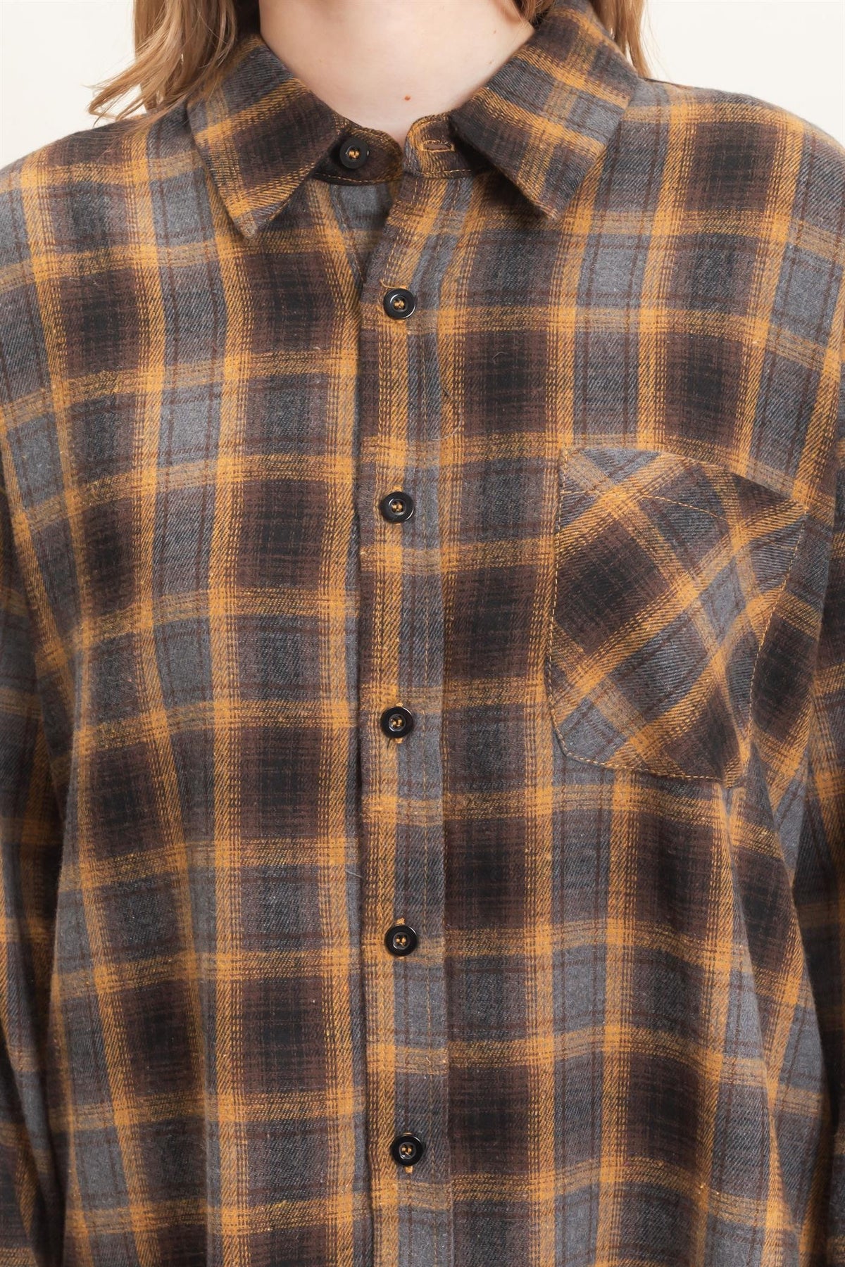 Mustard Plaid Jacket