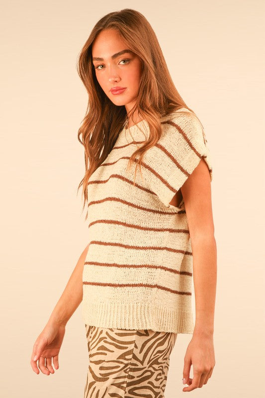 Natural Striped Sweater