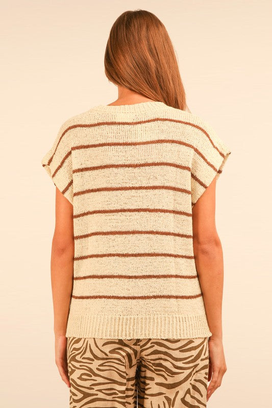 Natural Striped Sweater