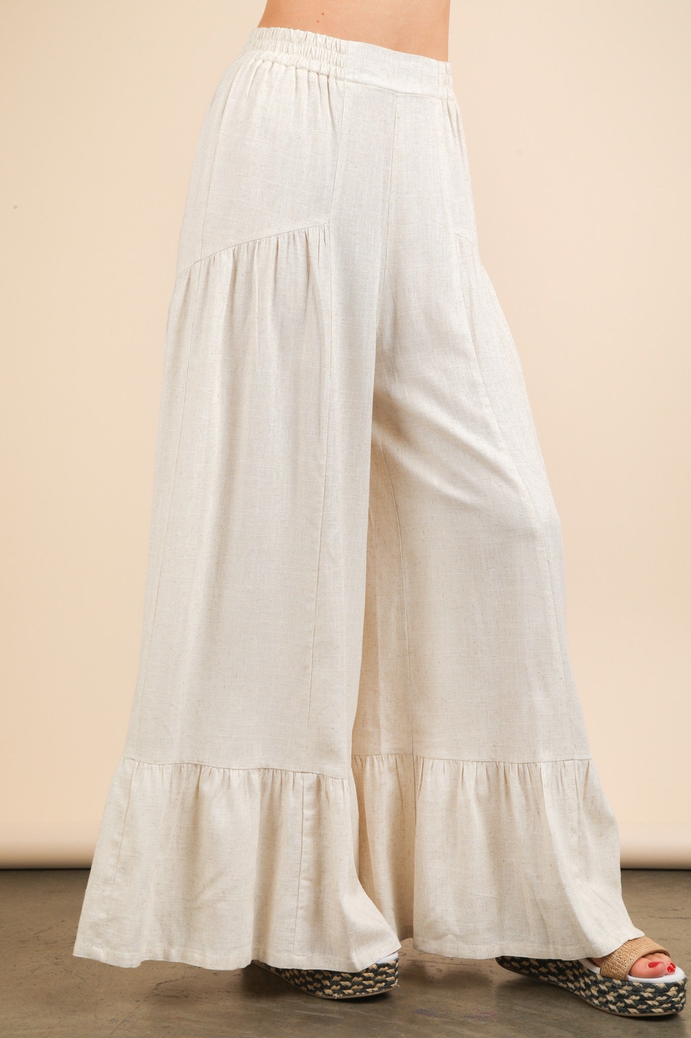 Ruffle Palazzo Pant
