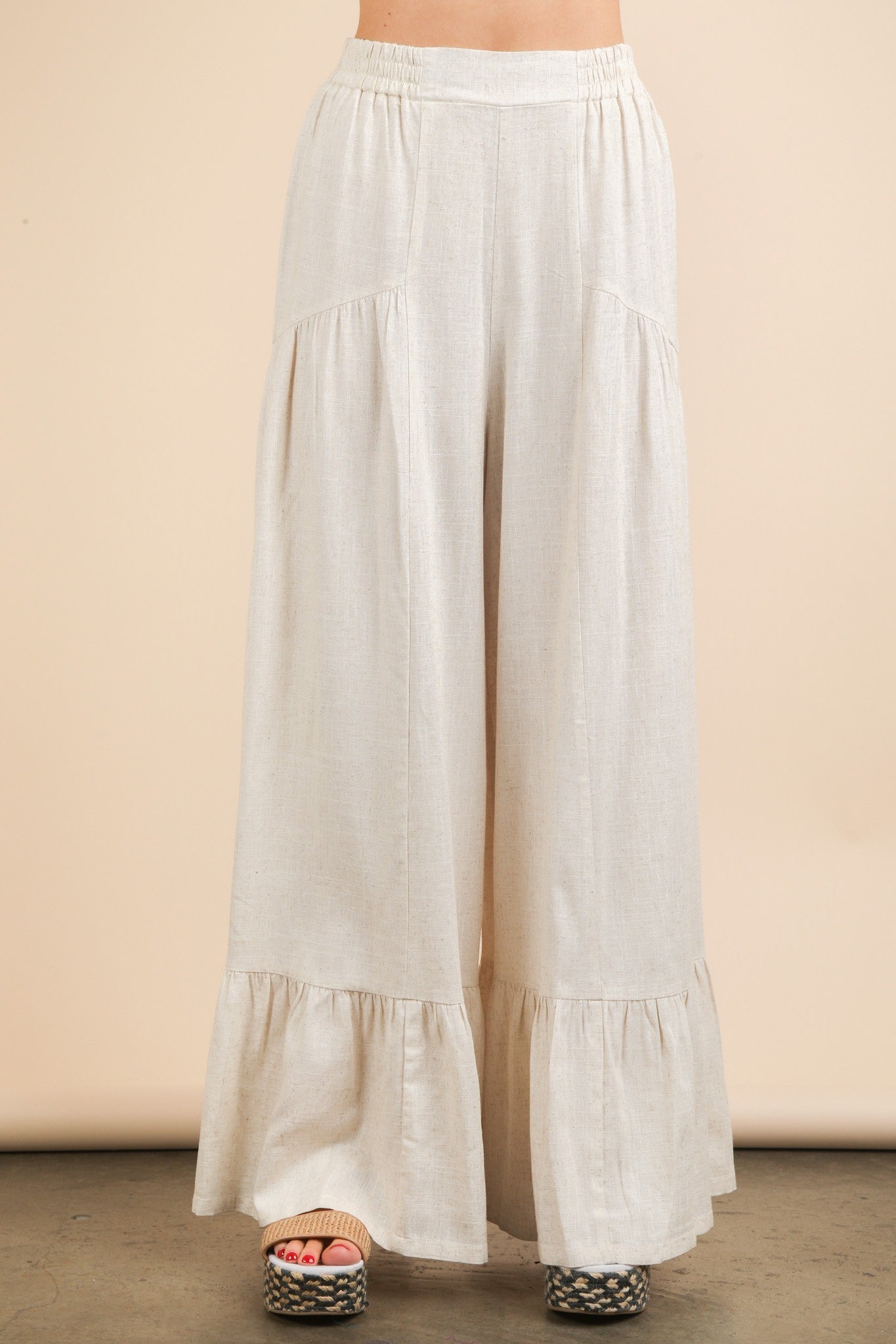 Ruffle Palazzo Pant