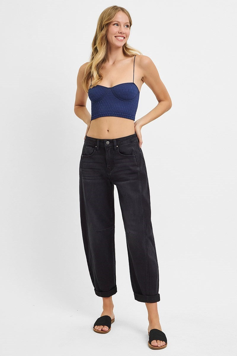 Risen Boyfriend Barrel Jean