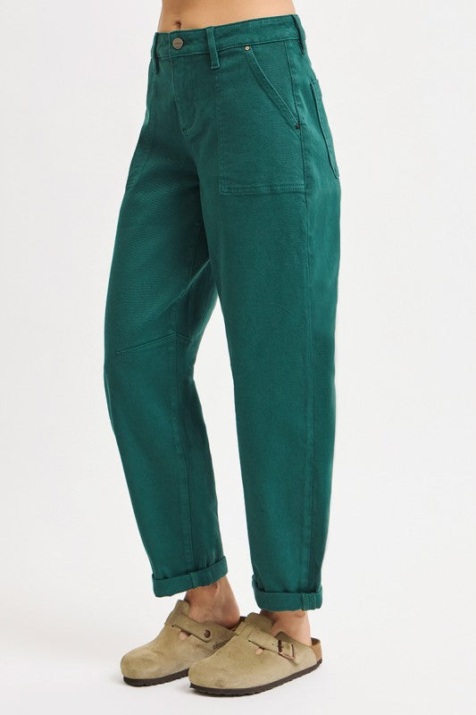 Hunter Green Barrel Pant