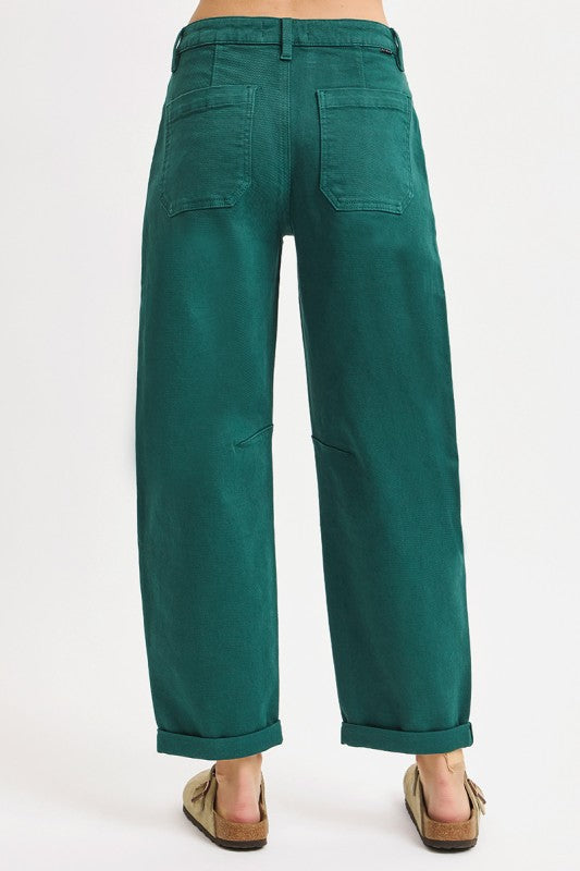 Hunter Green Barrel Pant