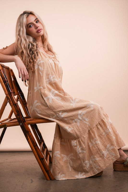 Summer Palm Dress