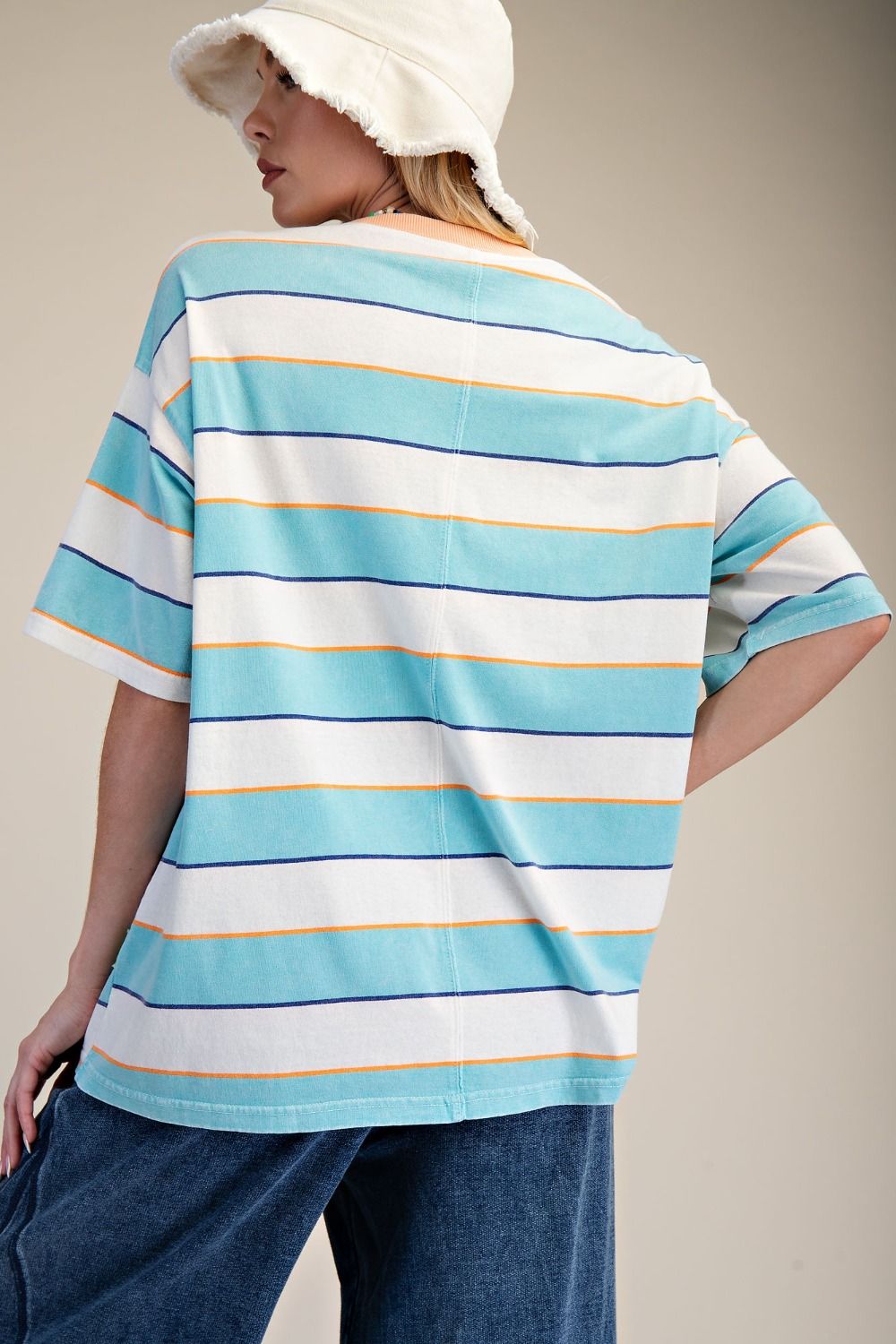 Palm Tree Striped Top