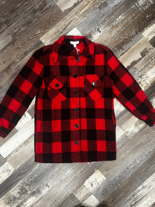 Plaid Fringed Shacket