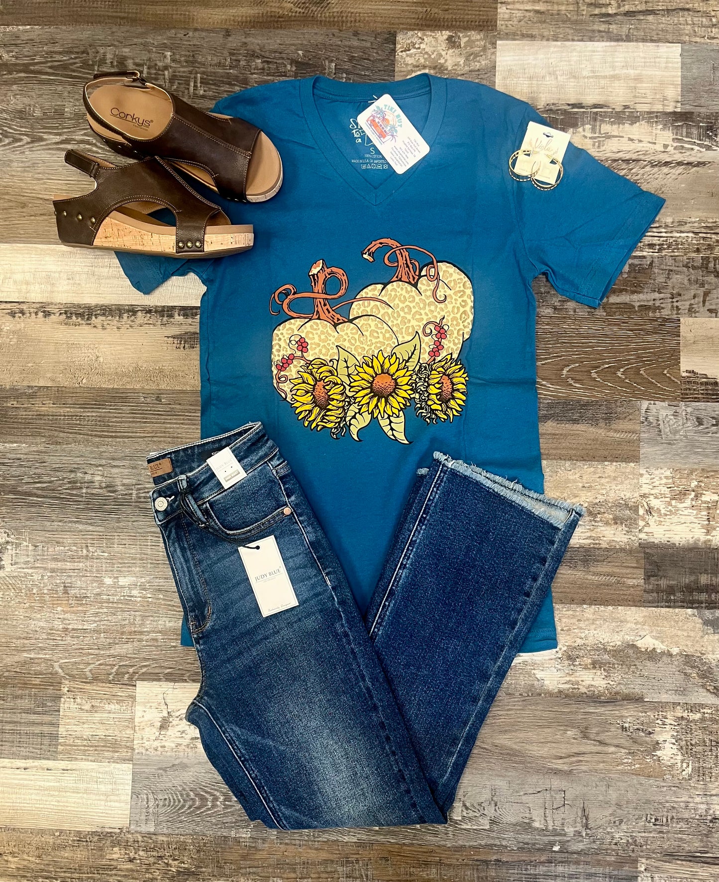 Sunflowers & Pumpkins Tee