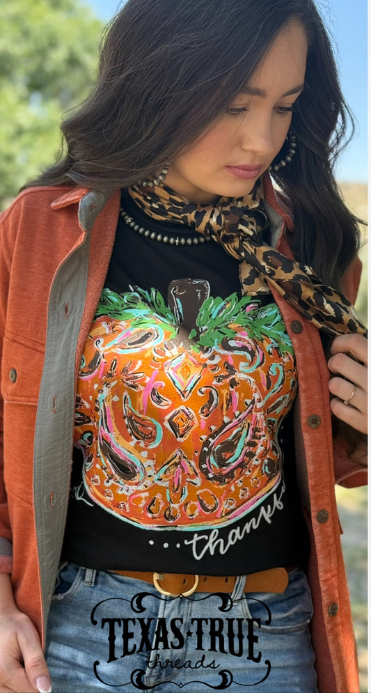 Callie's Paisley Pumpkin Tee