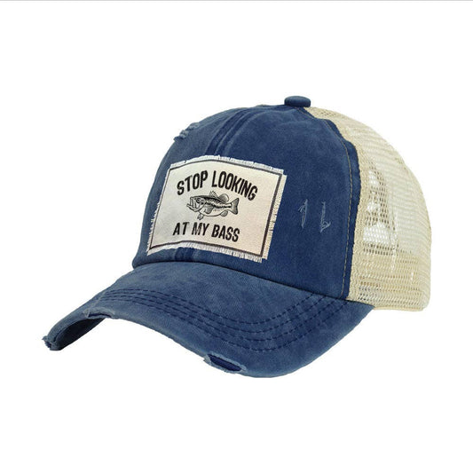 Stop Looking at My Bass Trucker Hat
