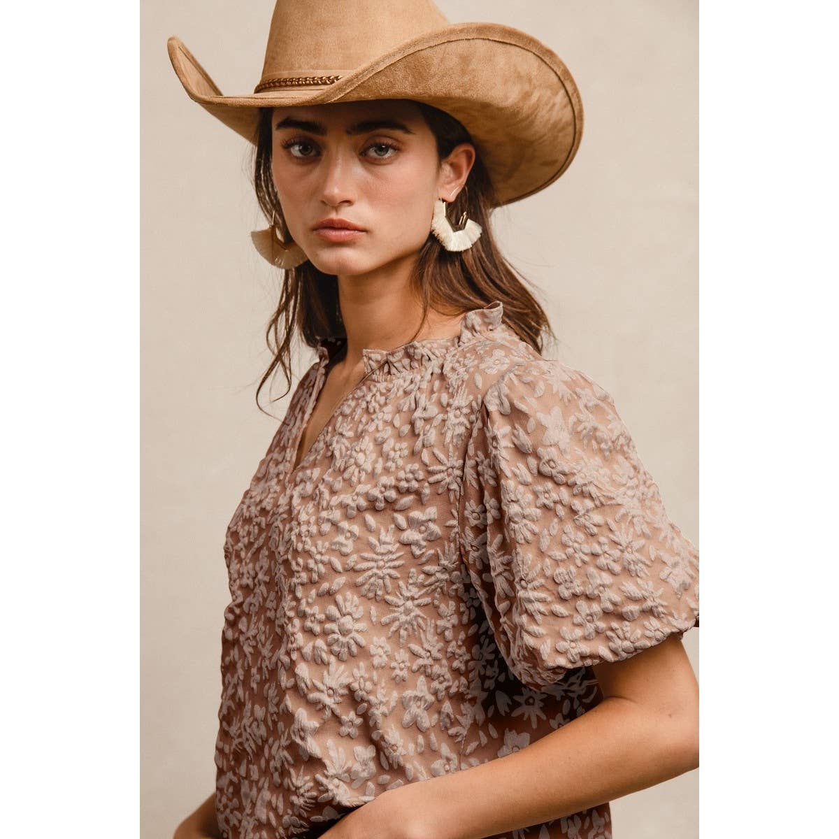Floral Textured Top