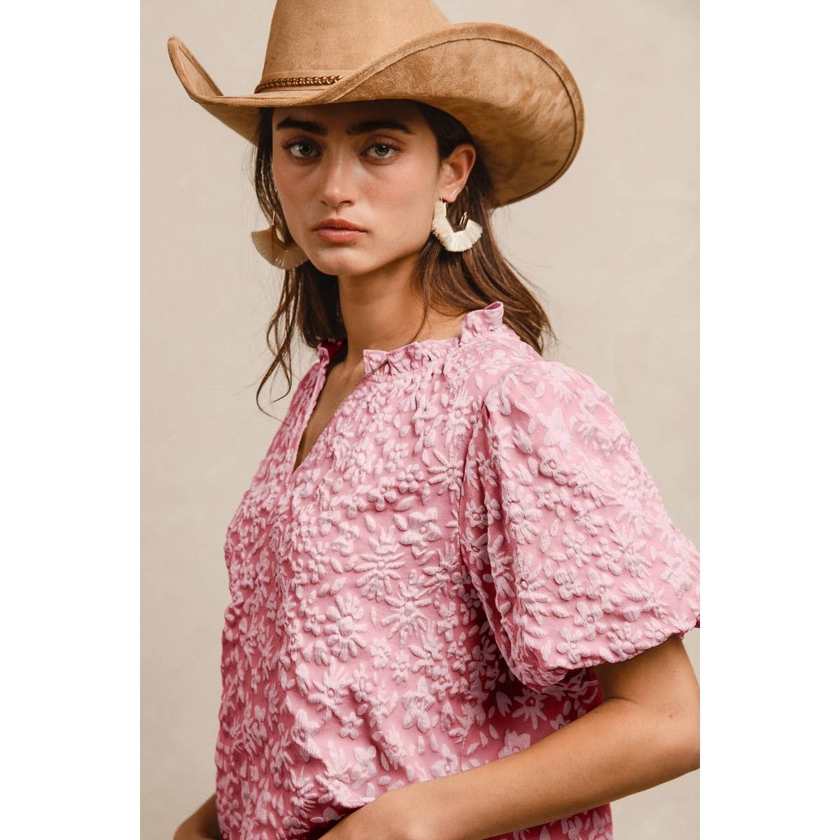 Floral Textured Top
