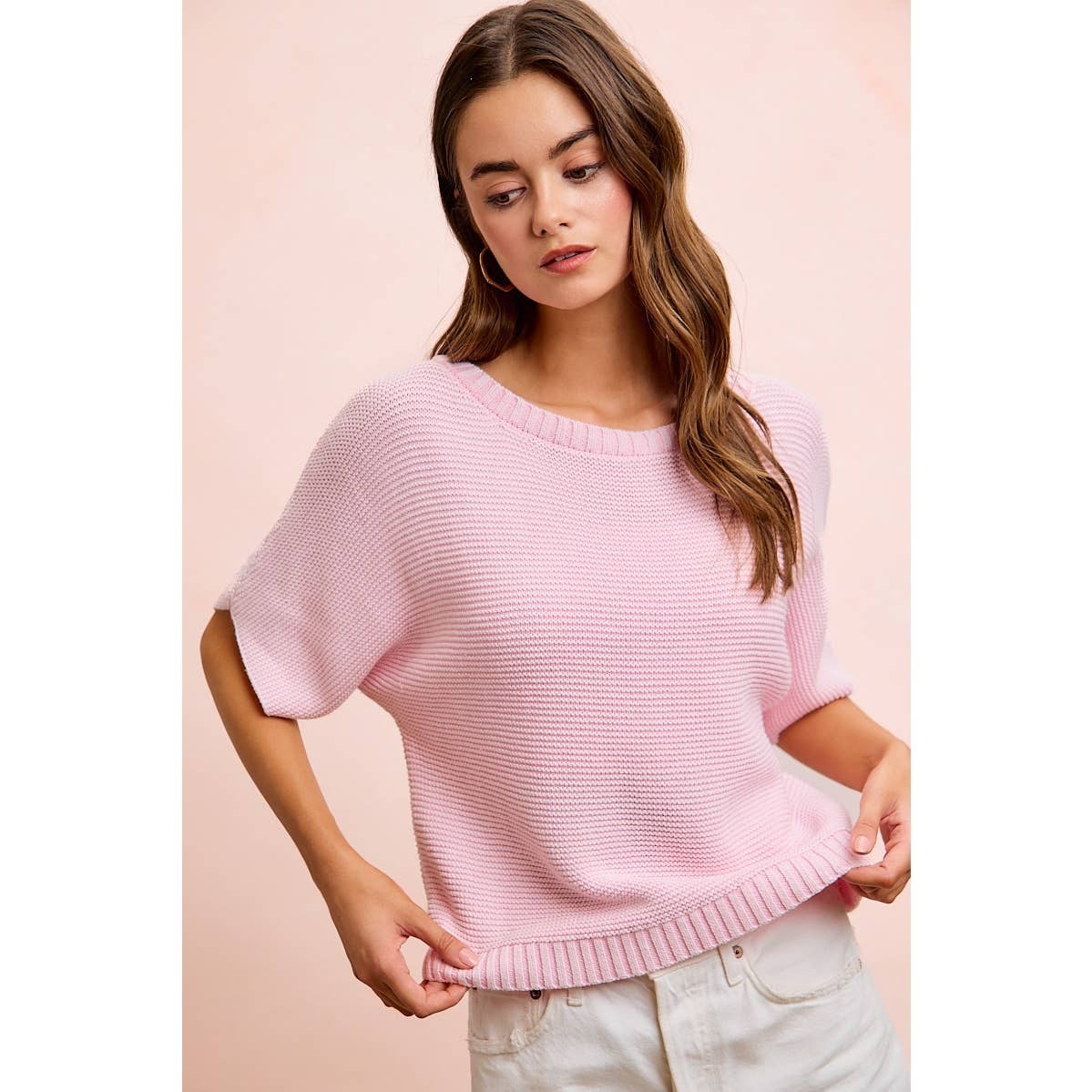 Washed Short Sleeve Top